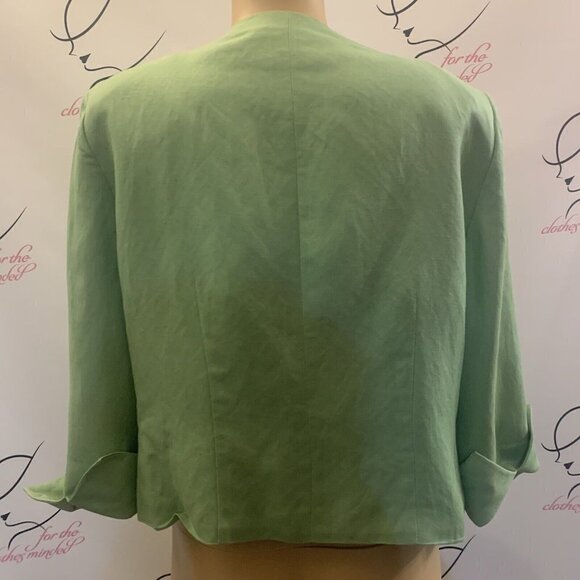 Positive Attitude. Size 12. Open Front Sequin Embroidered 3/4 Sleeve Jacket.AL - Picture 5 of 7